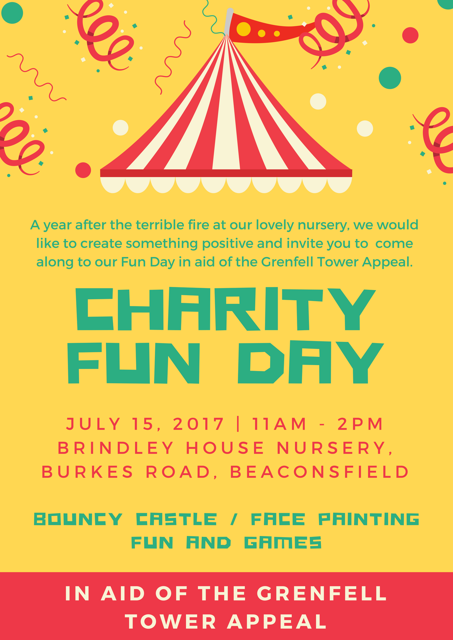 Charity Fun Day at Brindley House Nursery Beaconsfield