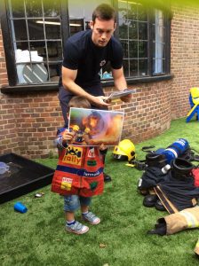 Firefighter parent visits nursery in Beaconsfield to talk about fire safety